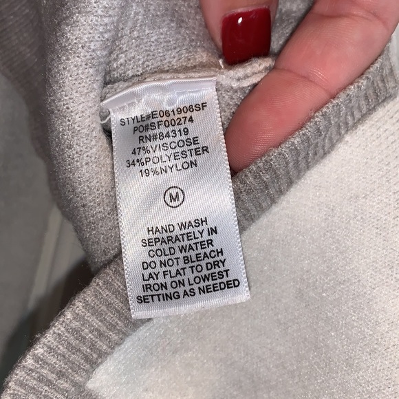 Grey and White Evolution Crew Neck Sweater - Picture 8 of 8